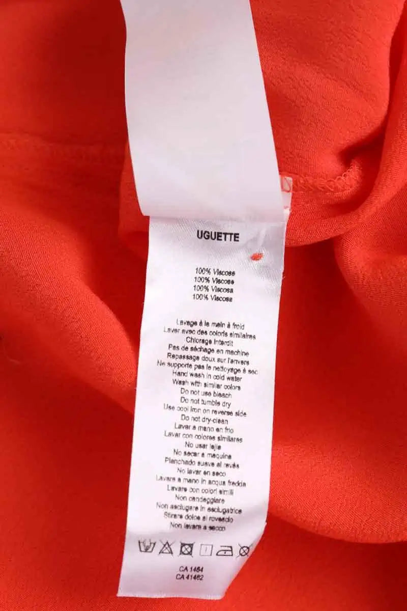 Blouse Des Petits Hauts Orange en Viscose