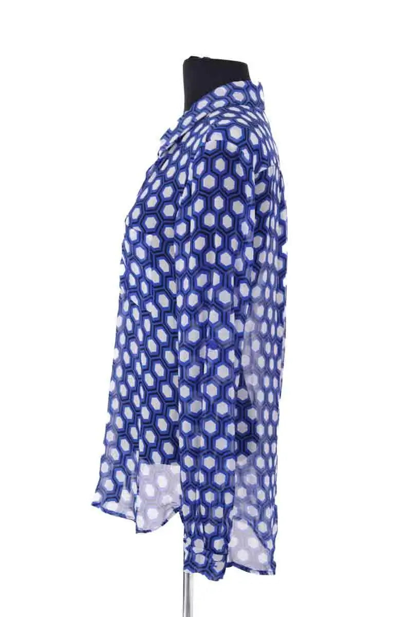 Blouse Diane Von Furstenberg Bleu en Soie