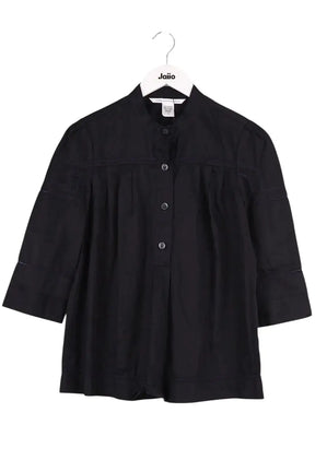 Blouse Diane Von Furstenberg Noir en Coton, taille M - Seconde Main