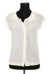 Blouse Dolce & Gabbana Blanc en Soie, taille S - Seconde Main