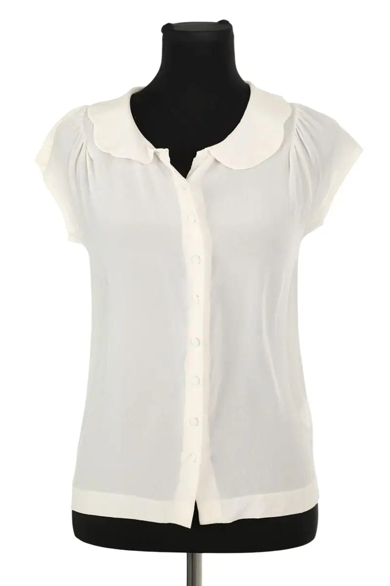 Blouse Dolce & Gabbana Blanc en Soie, taille S - Seconde Main