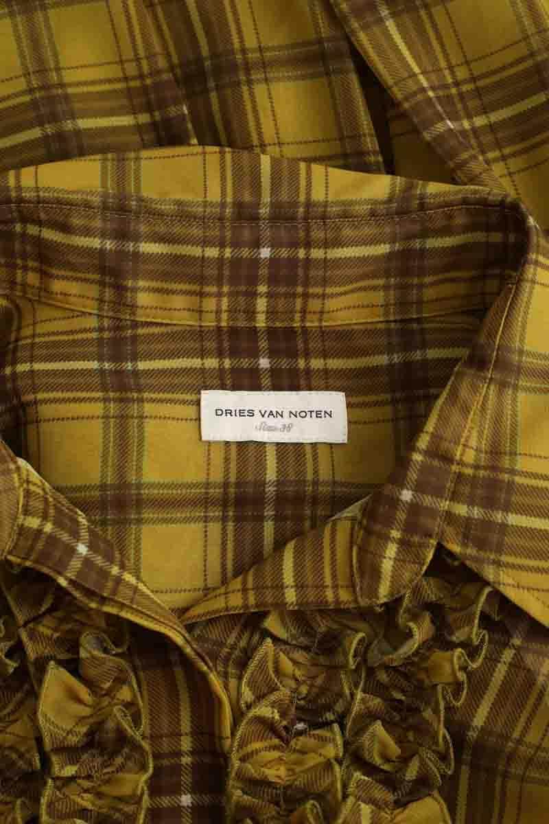 Blouse Dries Van Noten Jaune en Polyester