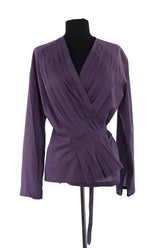 Blouse Dries Van Noten Violet en Coton, taille L - Seconde Main