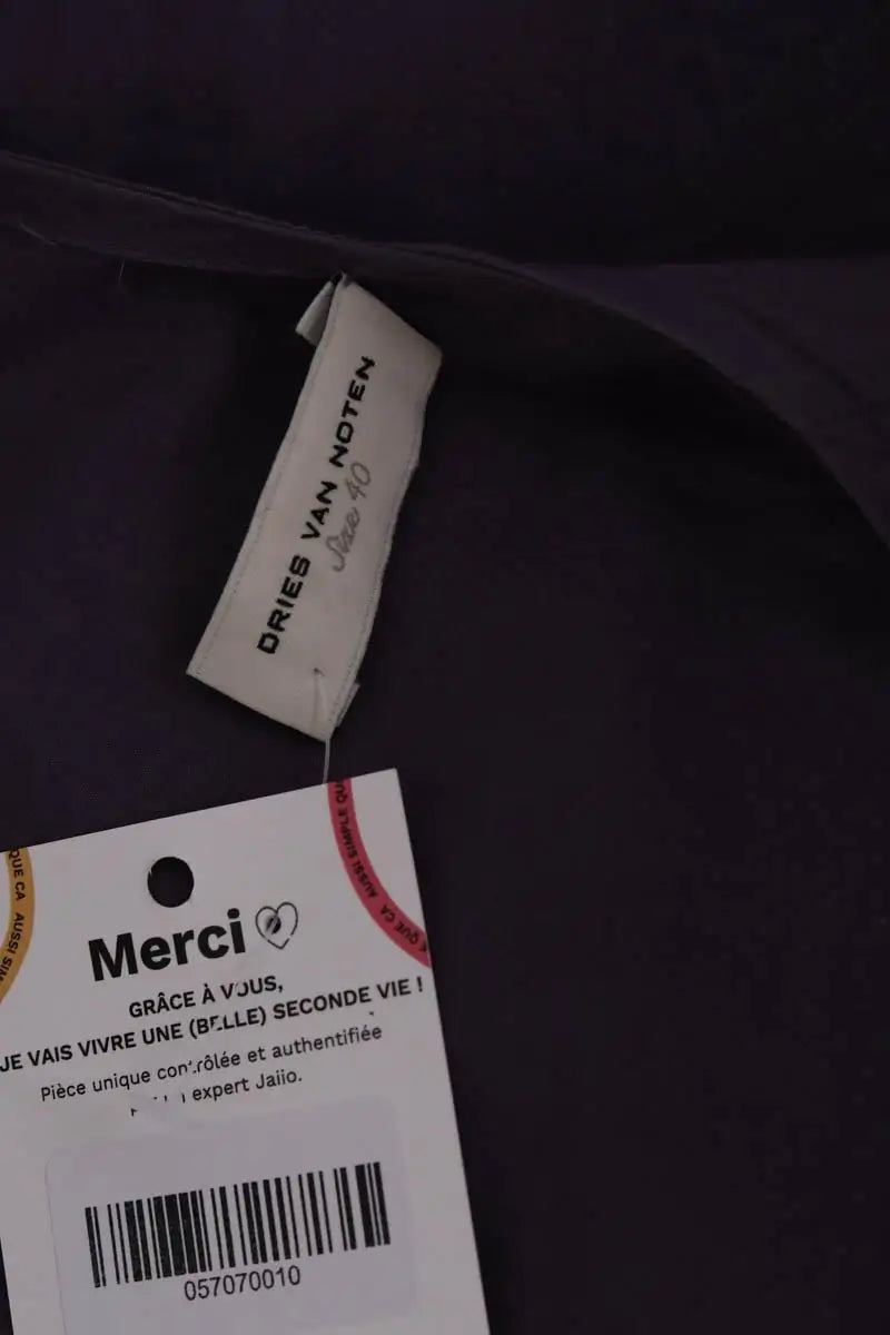 Blouse Dries Van Noten Violet en Coton