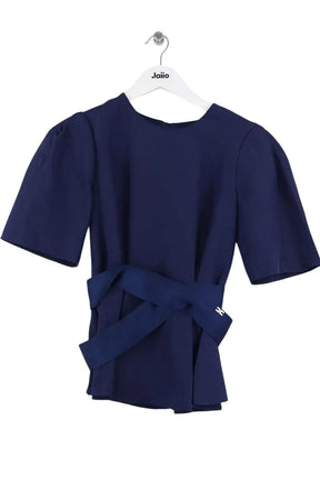 Blouse Elisabetta Franchi Marine en Synthétique, taille XS - Seconde Main