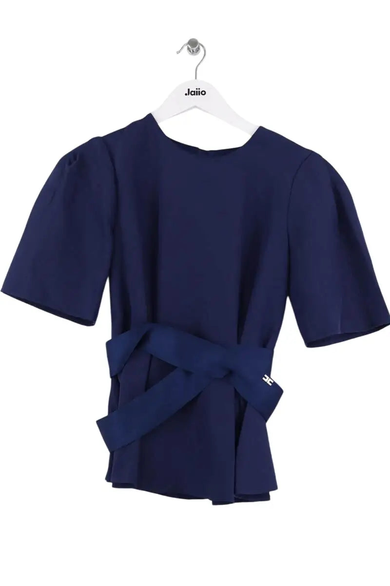 Blouse Elisabetta Franchi Marine en Synthétique, taille XS - Seconde Main