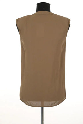 Blouse Elisabetta Franchi Marron en Viscose