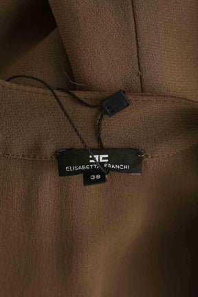Blouse Elisabetta Franchi Marron en Viscose