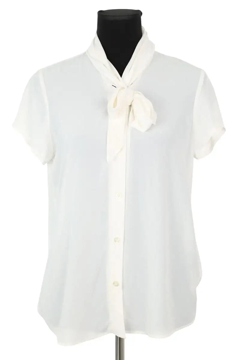 Blouse Emporio Armani Blanc en Viscose, taille L - Seconde Main