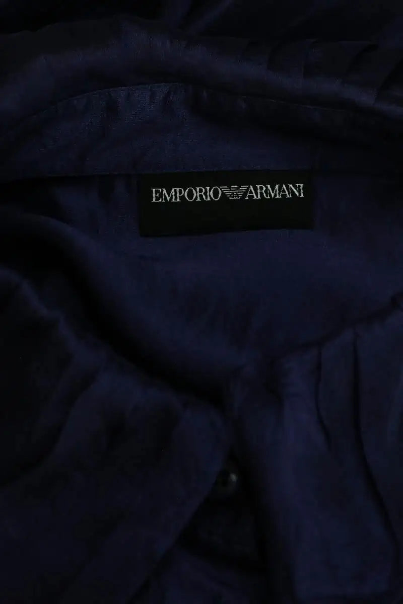 Blouse Emporio Armani Bleu en Synthétique