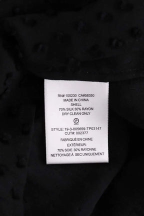 Blouse Equipment Noir en Soie