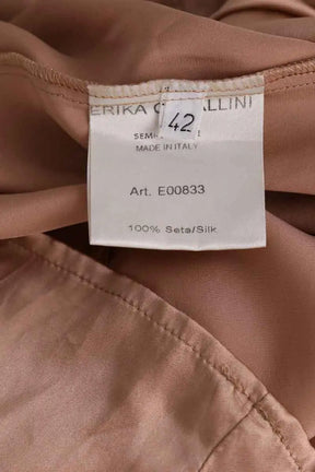 Blouse Erika Cavallini Beige en Soie