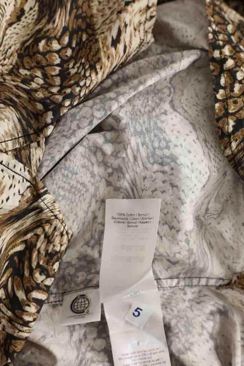 Blouse Ganni Camel en Coton