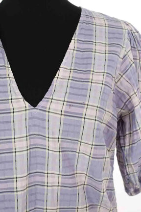 Blouse Ganni Violet en Coton