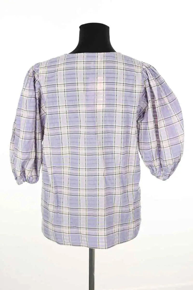 Blouse Ganni Violet en Coton