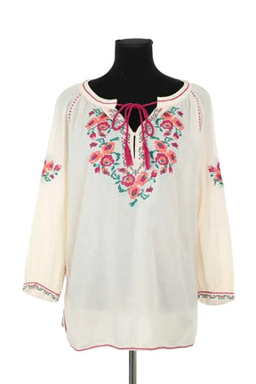 Blouse Gerard Darel Beige en Coton, taille L - Seconde Main