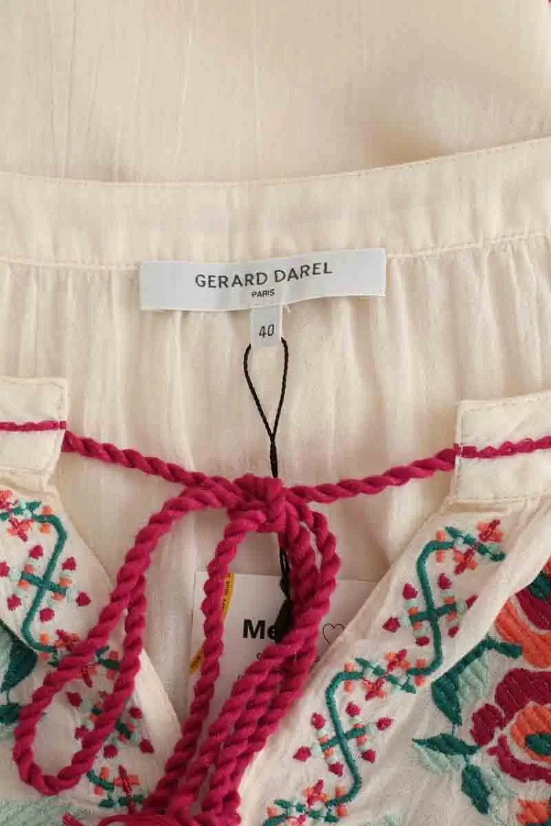 Blouse Gerard Darel Beige en Coton