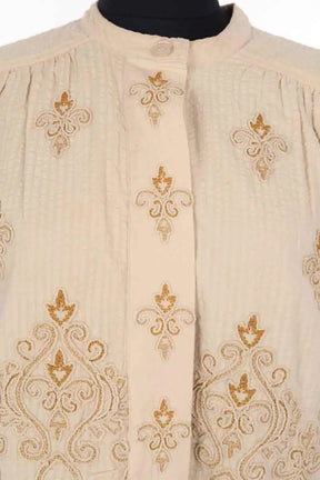 Blouse Gerard Darel Beige en Coton