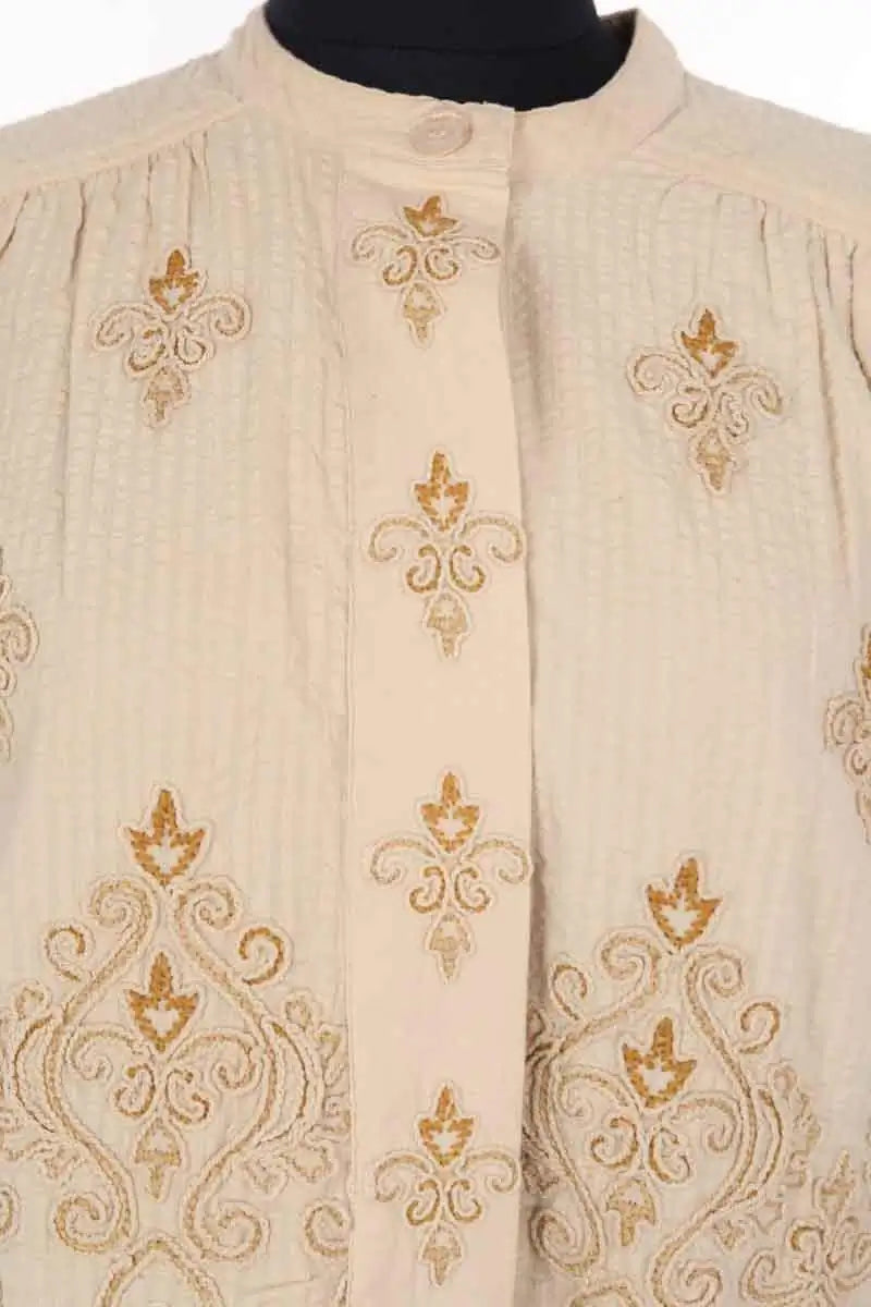 Blouse Gerard Darel Beige en Coton