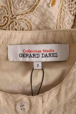 Blouse Gerard Darel Beige en Coton