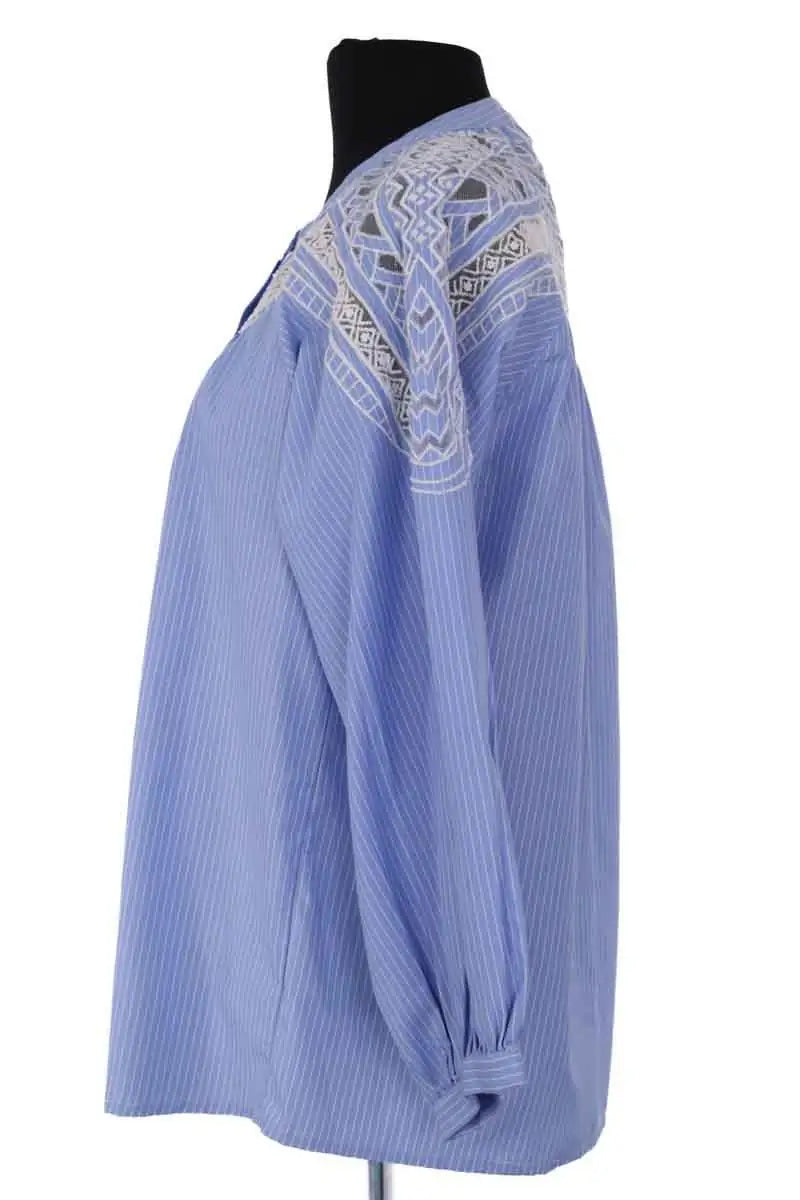 Blouse Gerard Darel Bleu en Synthétique