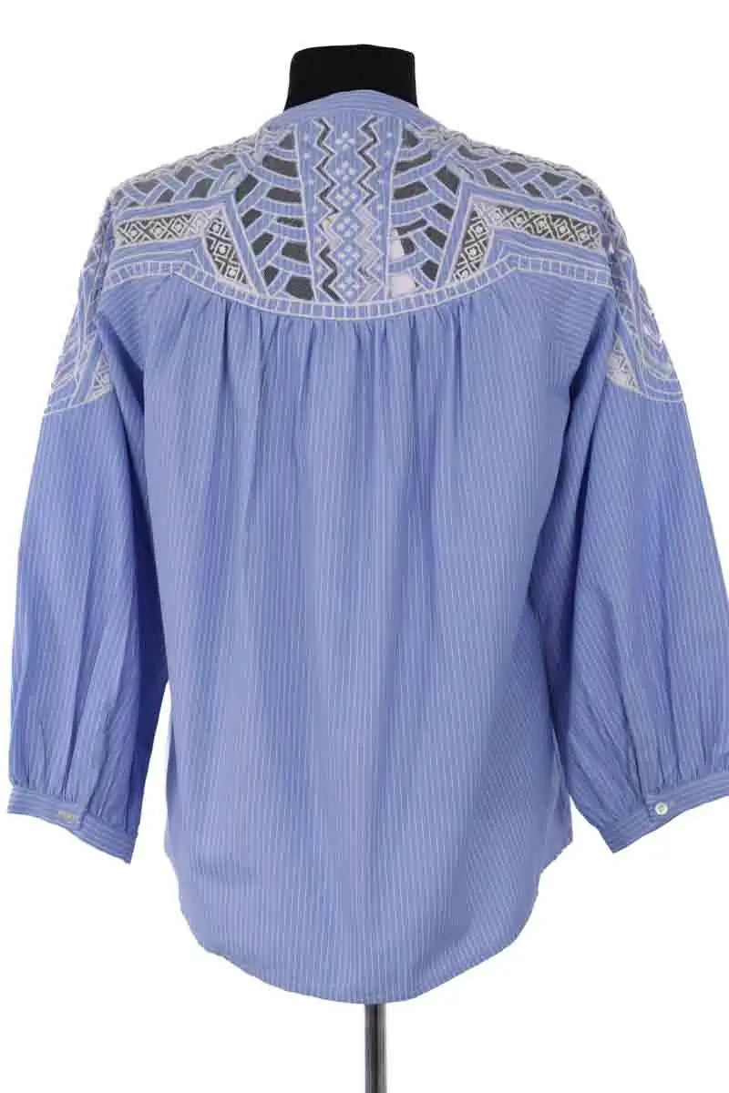 Blouse Gerard Darel Bleu en Synthétique