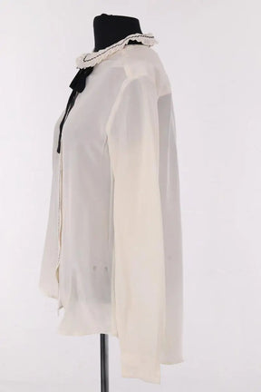 Blouse Gerard Darel Ecru en Soie