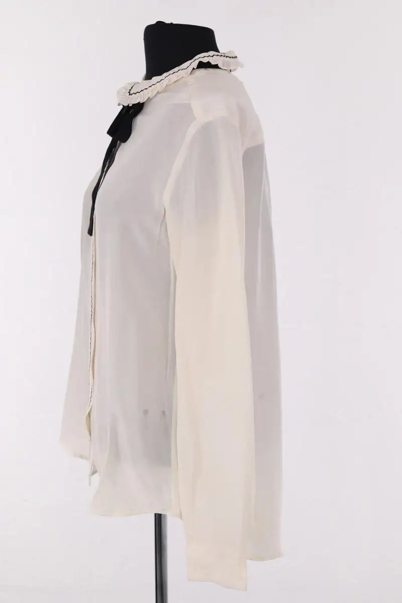 Blouse Gerard Darel Ecru en Soie