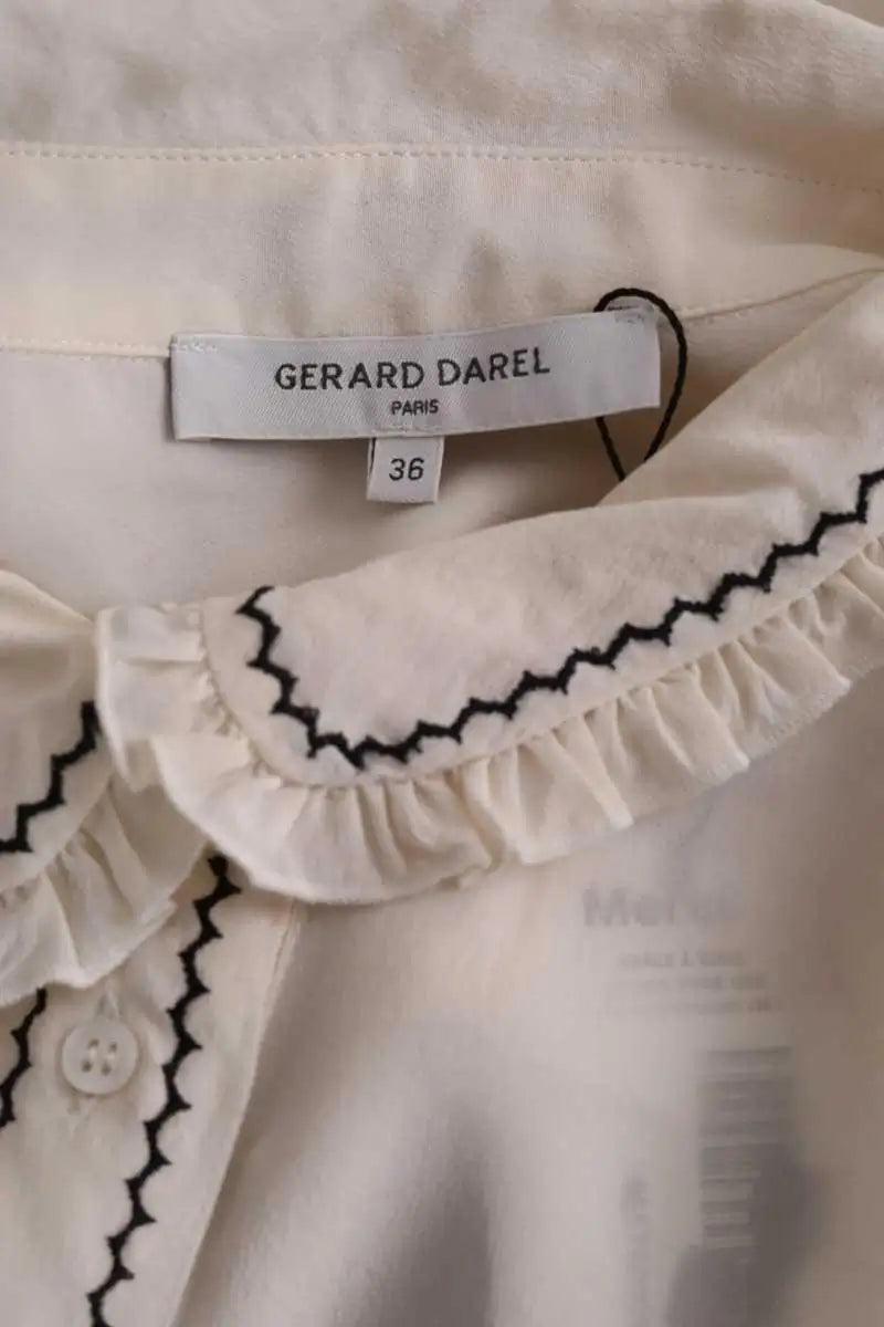 Blouse Gerard Darel Ecru en Soie