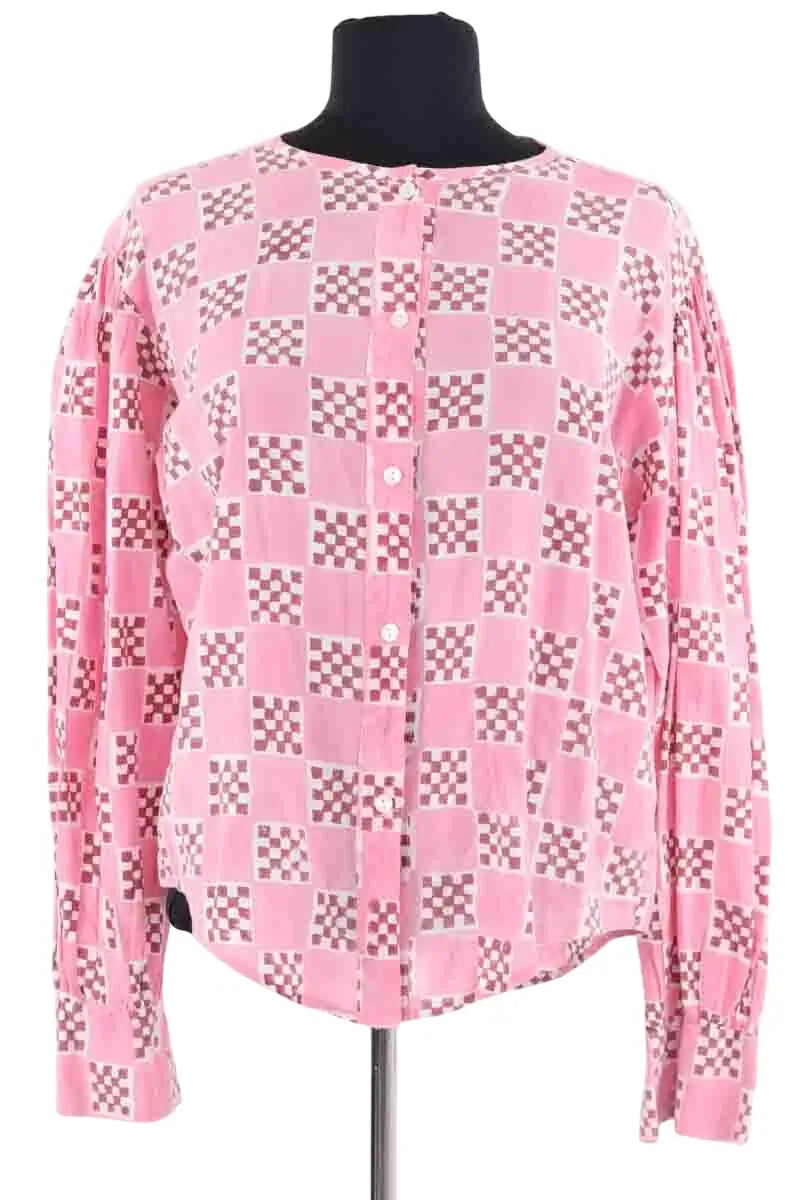 Blouse Gimaguas Rose en Coton, taille L - Seconde Main