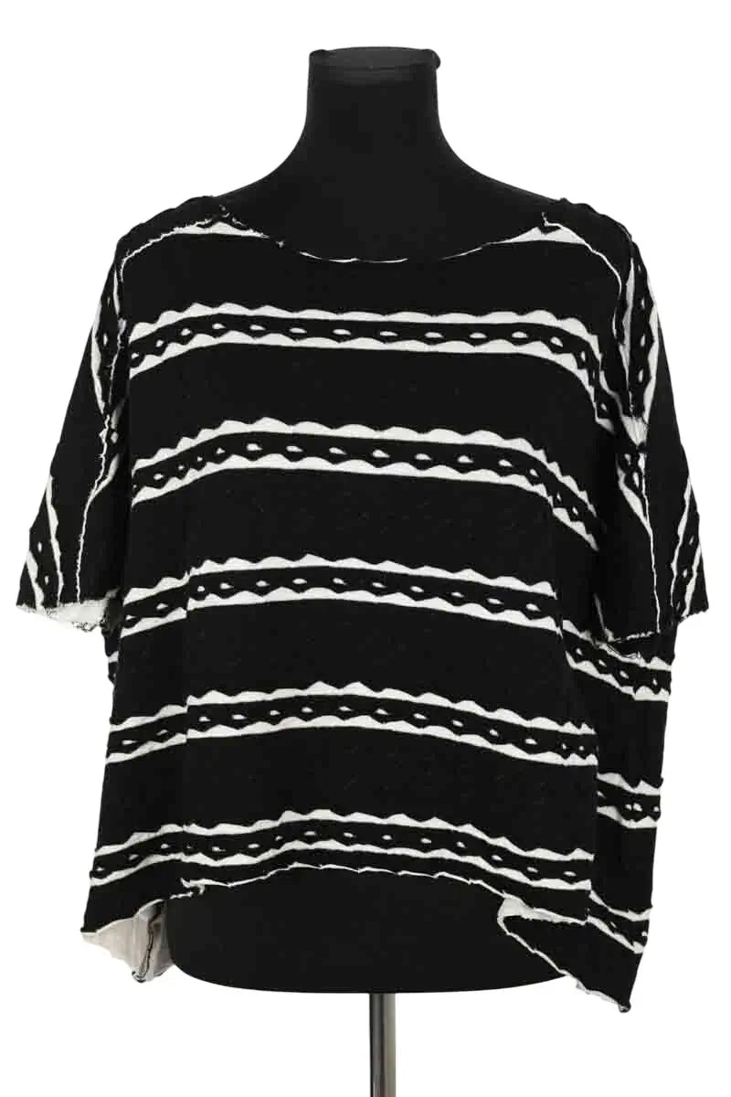 Blouse Hache Noir en Coton, taille XL - Seconde Main