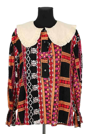 Blouse Heimstone Rouge en Synthétique, taille M - Seconde Main