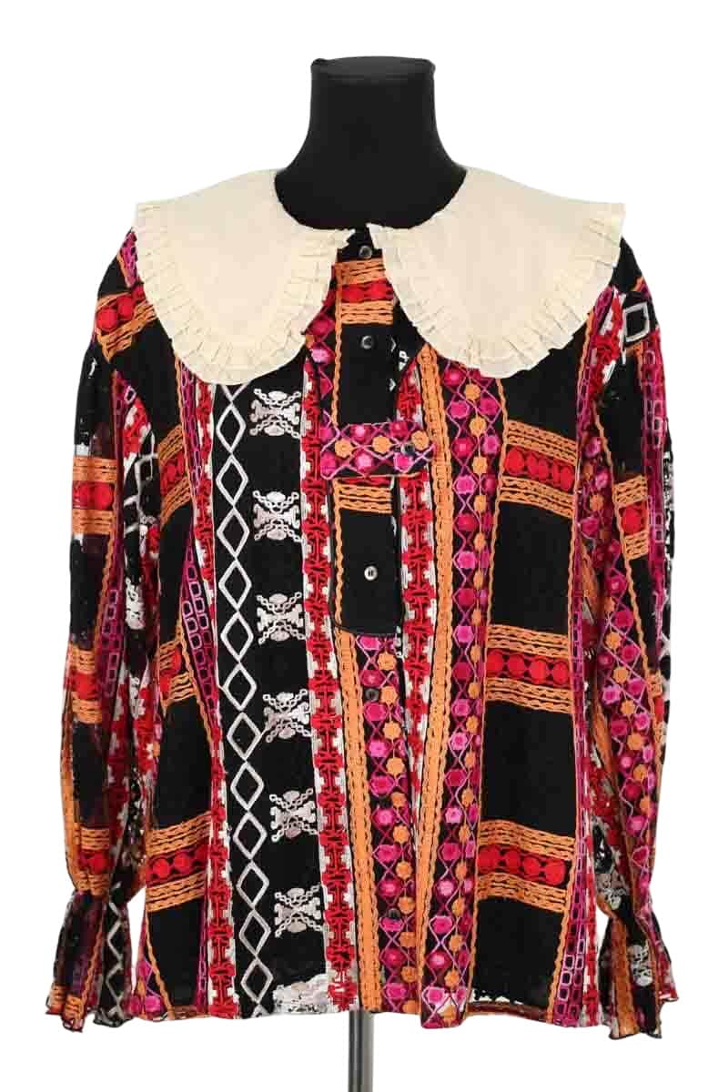 Blouse Heimstone Rouge en Synthétique, taille M - Seconde Main