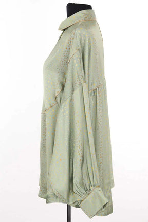 Blouse Heimstone Turquoise en Synthétique