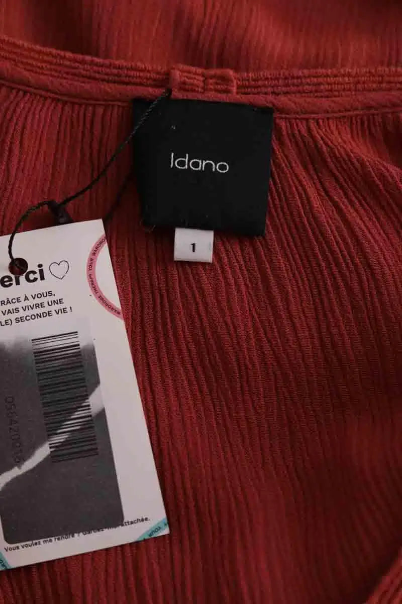 Blouse Idano Rouge en Coton
