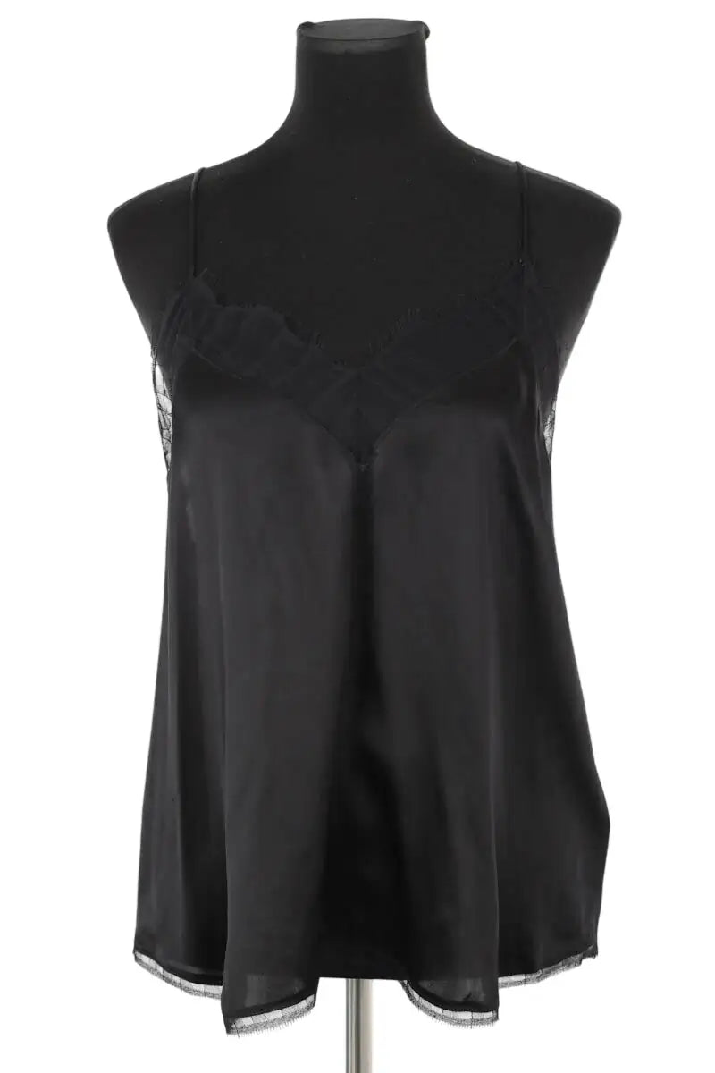 Blouse Iro Berwyn Noir en Soie, taille L - Seconde Main