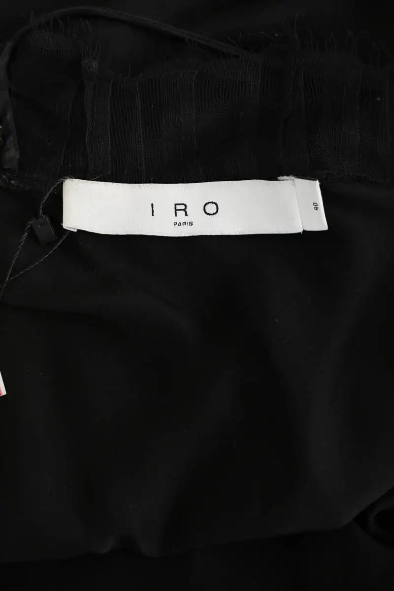 Blouse Iro Berwyn Noir en Soie