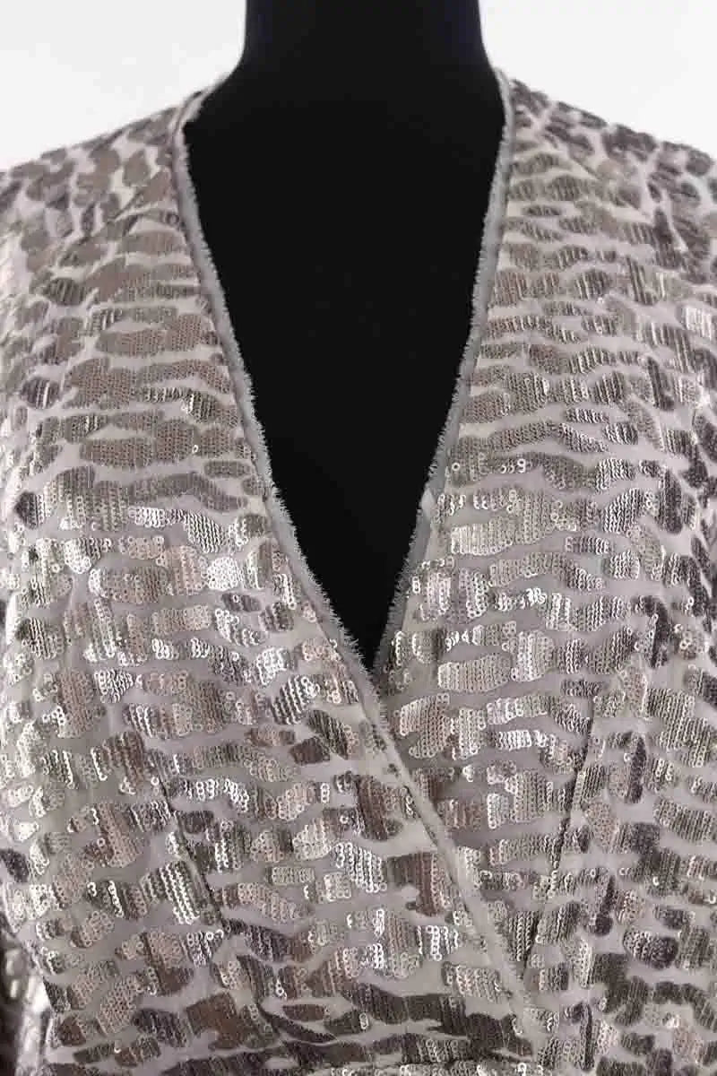 Blouse Iro Dulce Argent en Paillettes