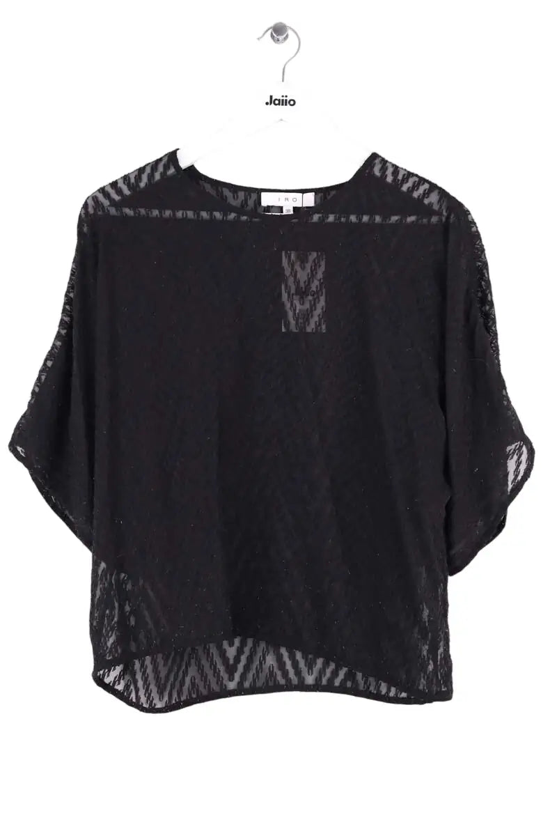 Blouse Iro Noir en Synthétique, taille M - Seconde Main