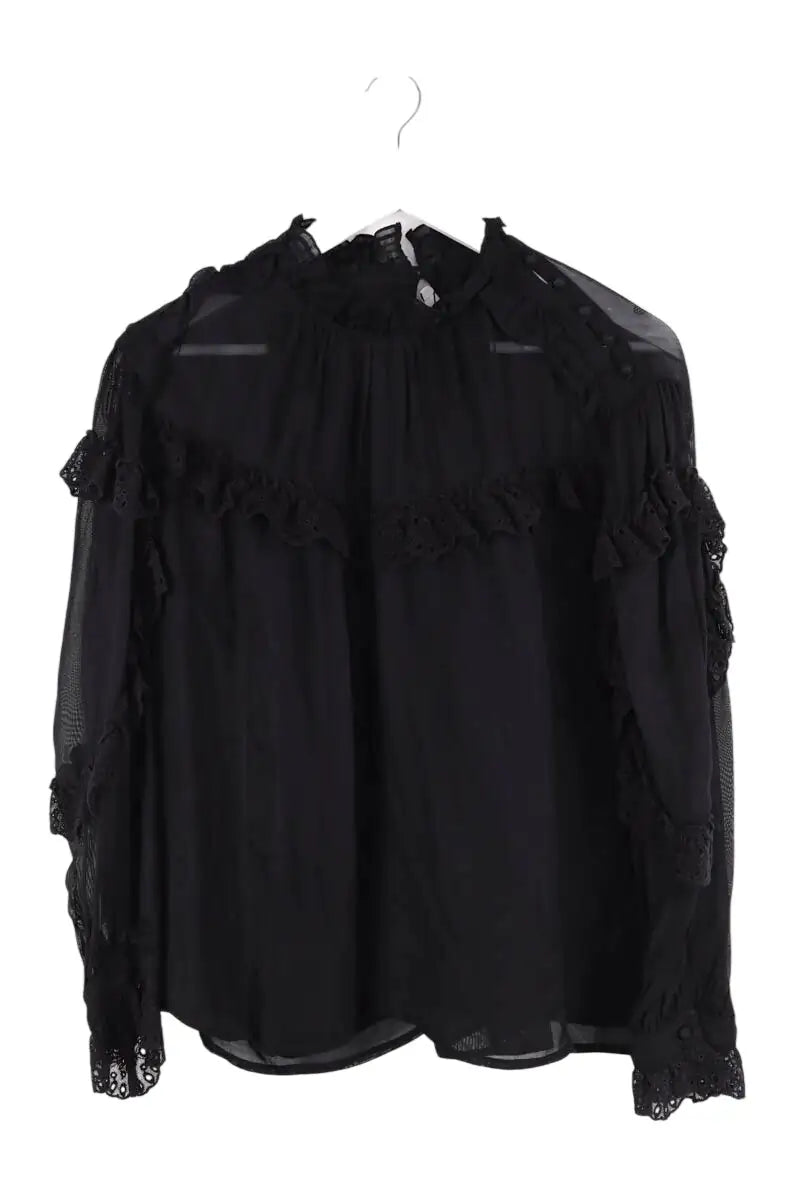 Blouse Iro Noir en Viscose, taille M - Seconde Main