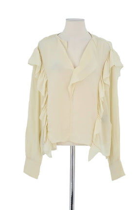 Blouse Isabel Marant Étoile Beige en Coton, taille XS - Seconde Main