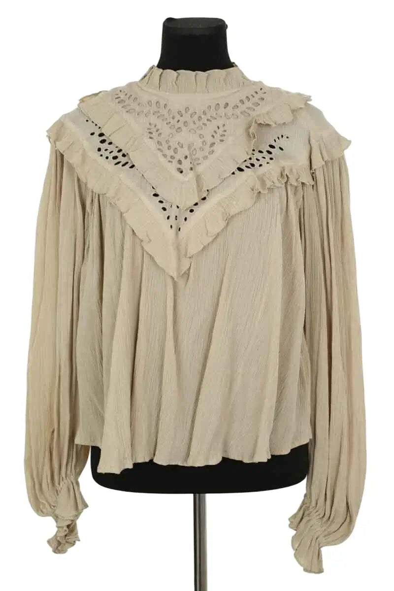 Blouse Isabel Marant Étoile Kaki en Coton, taille S - Seconde Main