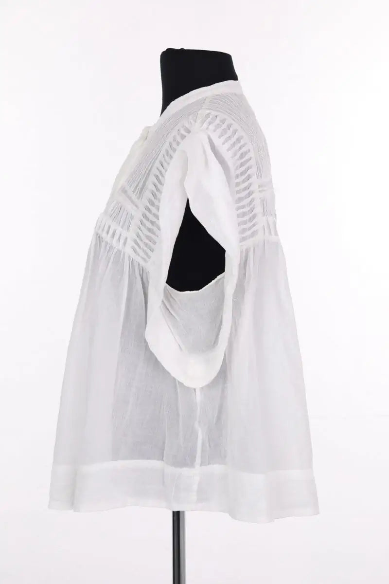 Blouse Isabel Marant Étoile Leaza Blanc en Coton