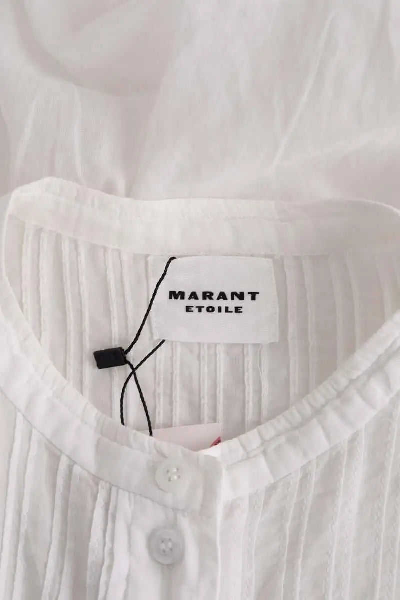 Blouse Isabel Marant Étoile Leaza Blanc en Coton