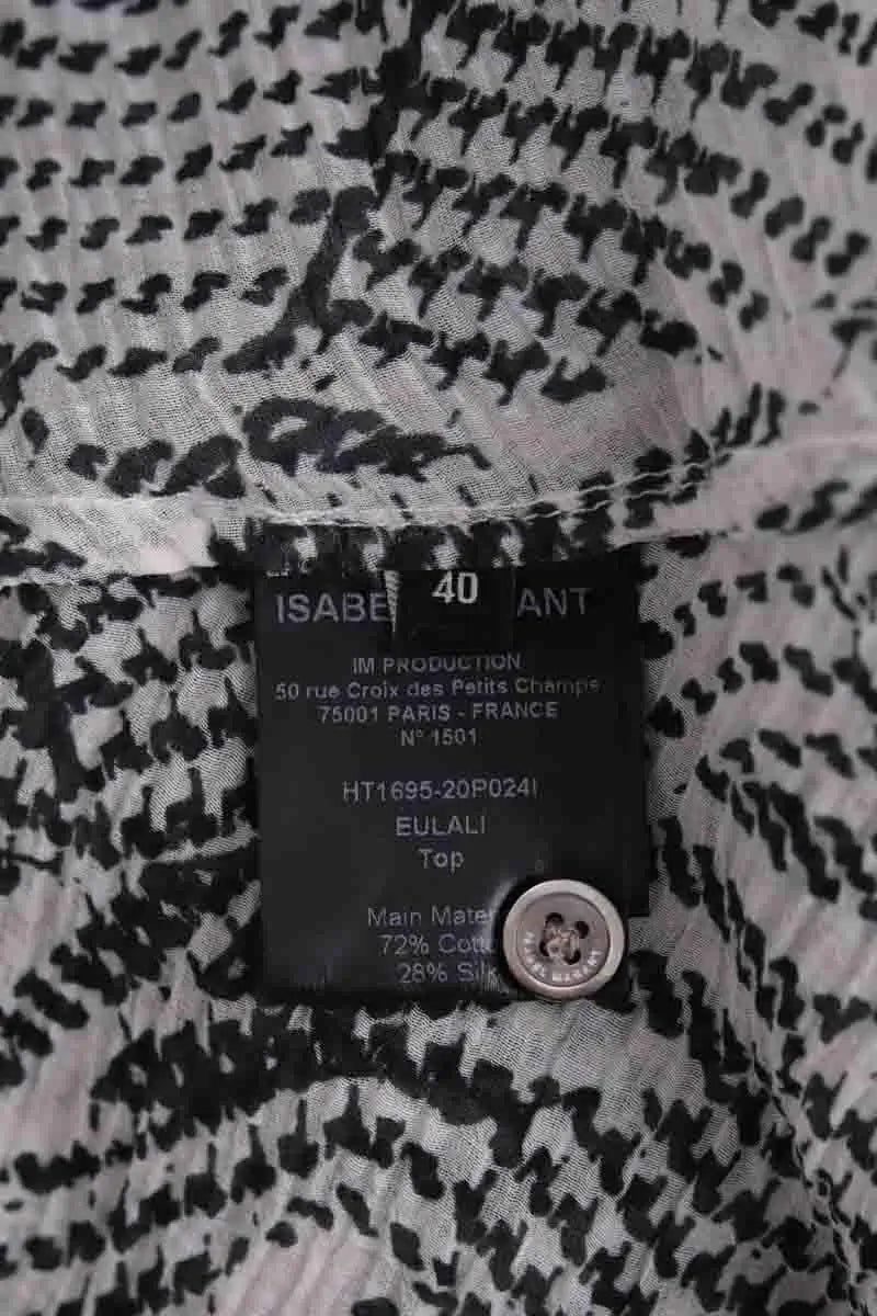 Blouse Isabel Marant Eulali Noir en Coton