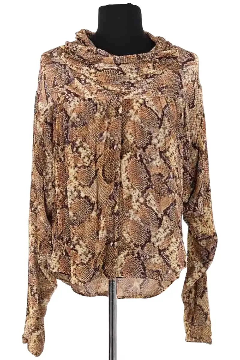 Blouse Isabel Marant Marron en Synthétique, taille S - Seconde Main