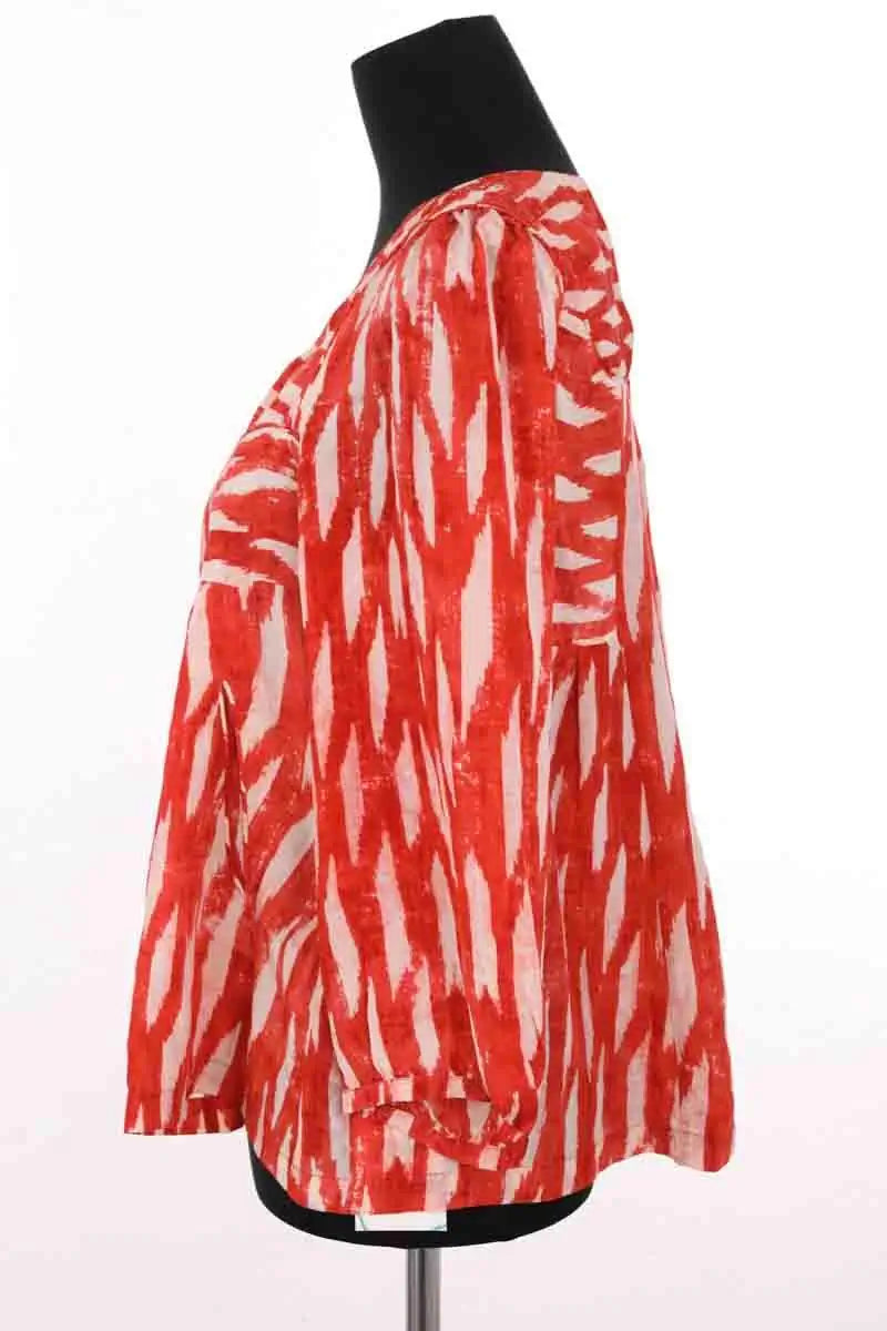 Blouse Isabel Marant Orange en Soie