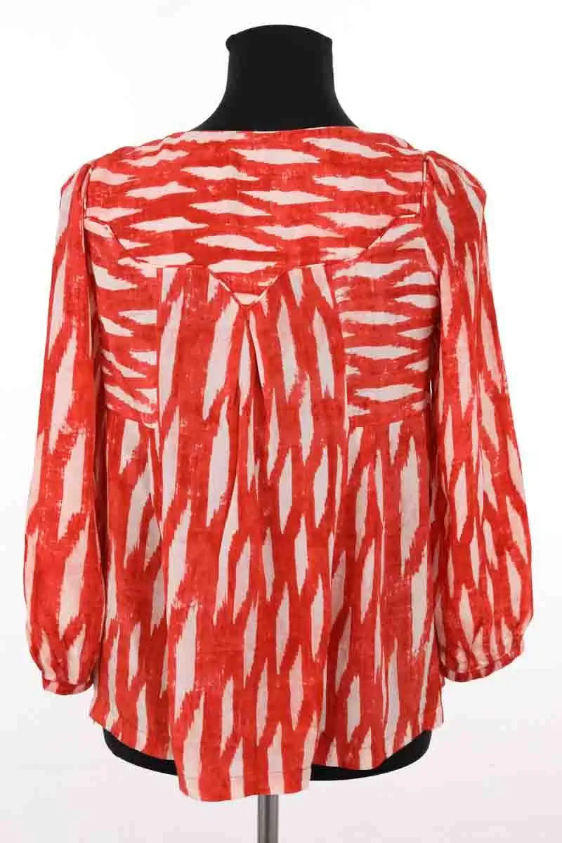 Blouse Isabel Marant Orange en Soie