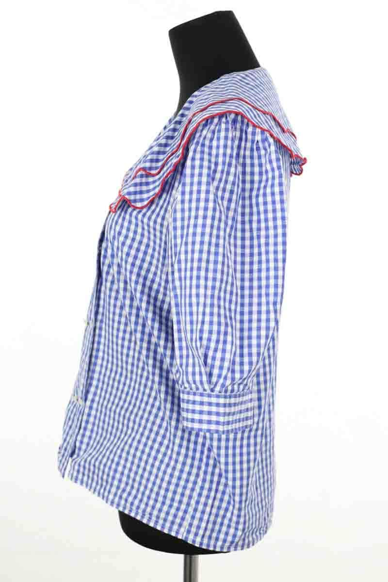 Blouse La Veste Bleu en Coton