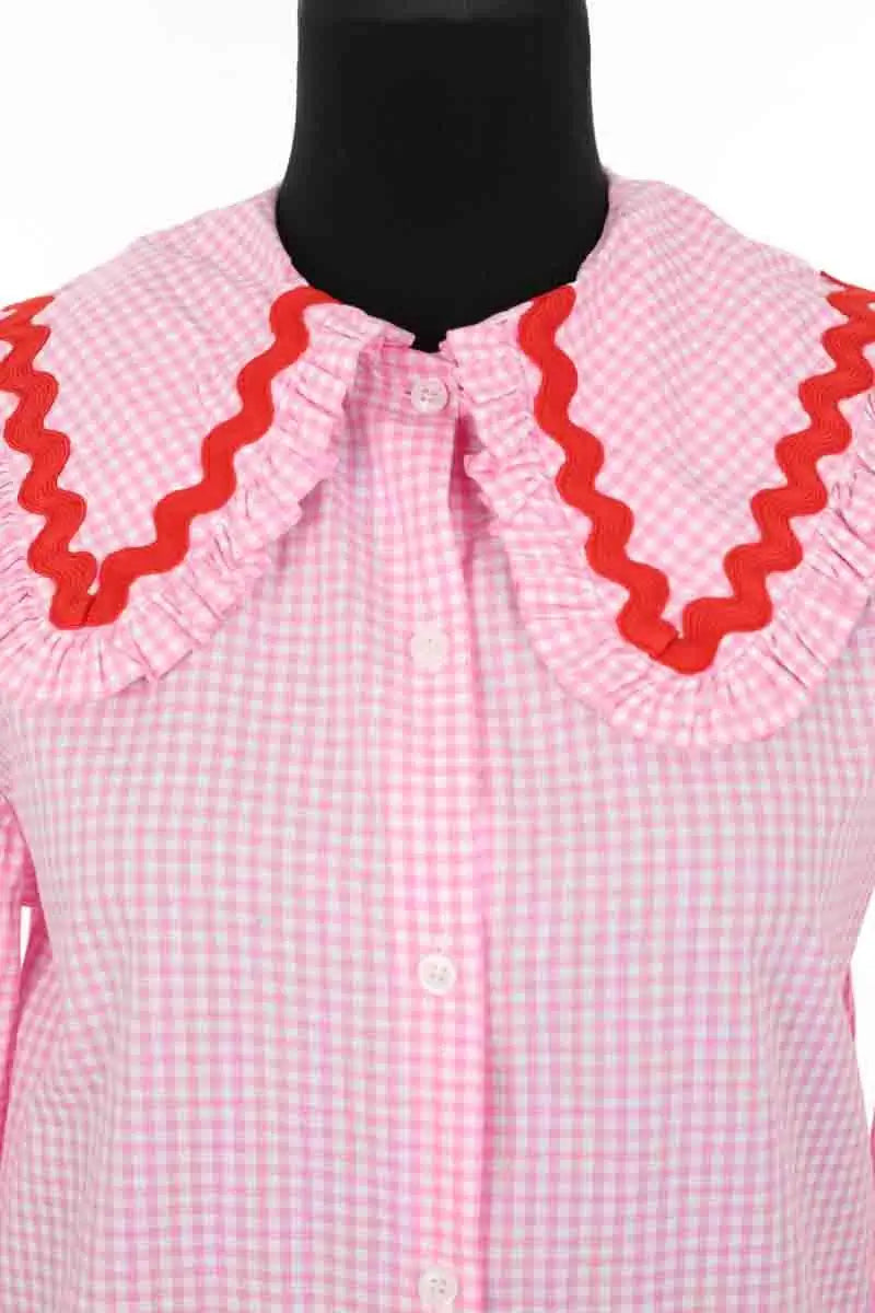 Blouse La Veste Rose en Coton